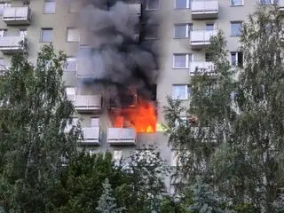 Pożar w Rzeszowie 