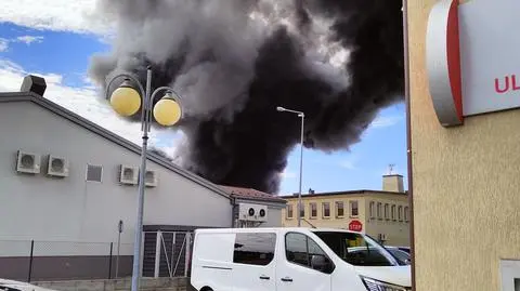 Pożar hali w Tarnowie (Małopolskie)