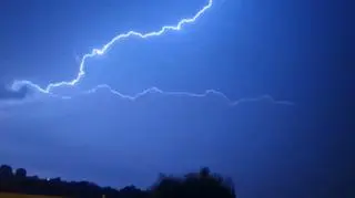 Burza nad miejscowością Pszów
