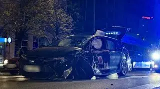 Wypadek z udziałem radiowozu
