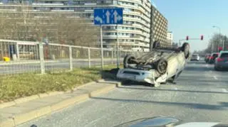 Zdarzenie drogowe na Wilanowskiej, Warszawa