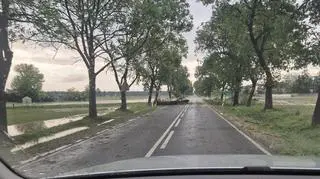 DK 60 zablokowana po burzy