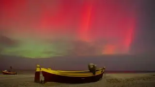 Zorza w Dębkach (Pomorskie), 12.11.2025