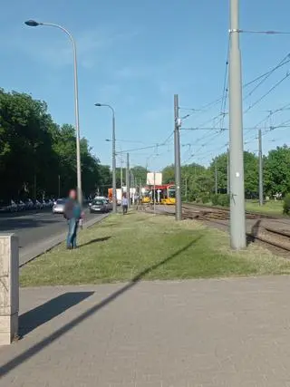 Wykolejenie tramwaju na Worowicza