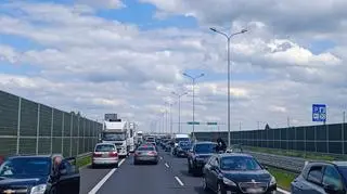 Wypadek na S7 pod Grójcem - 25.05. 2025r. 