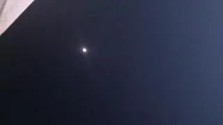 Mars blisko Księżyca. Widok z Białegostoku 
