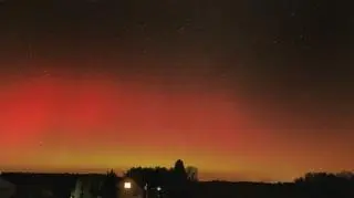 Zorza polarna na Suwalszczyźnie