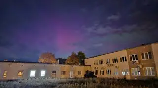 Zorza polarna nad Zieloną Górą