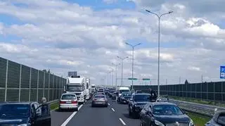 Wypadek na S7 pod Grójcem - 25.05. 2025r. 