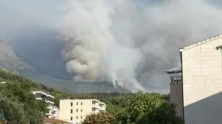 Pożar w Tučepi w Chorwacji, dzień 2