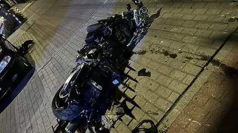 Zdarzenie drogowe z udziałem motocyklisty, Wołomin (Mazowieckie)