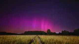 Zorza polarna i Perseid nad Włoszczową