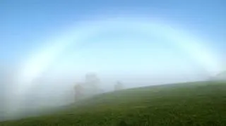 Biała tęcza, okolice Dylewskiej Góry