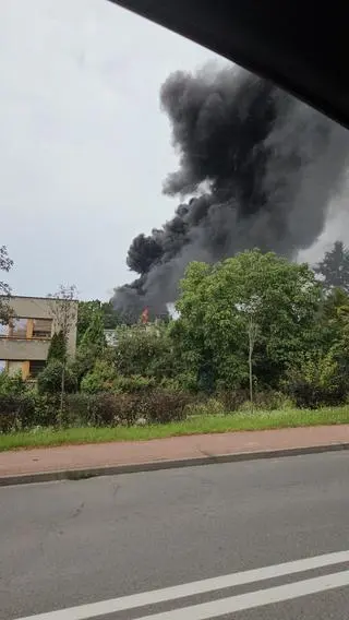 Pożar szkoły w Zielonej Górze