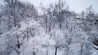 Śnieg w Nowej Hucie, Kraków