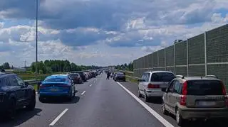 Wypadek na S7 pod Grójcem - 25.05. 2025r. 