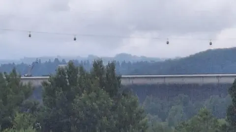 Awaria gondoli nad Soliną