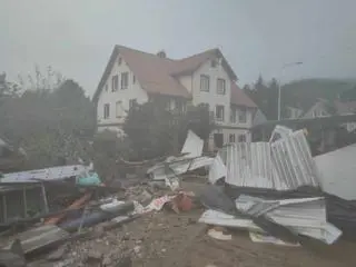 Powódź w Stroniach Śląskich 