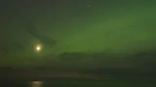 Zorza polarna, Callantsoog (północna Holandia)