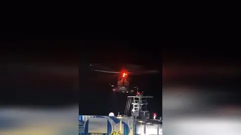 Ewakuacja pasażera z promu Stena Ebba