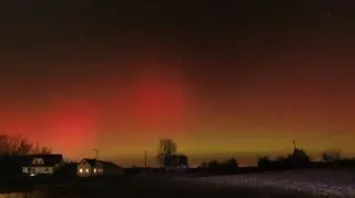 Zorza polarna na Suwalszczyźnie
