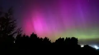 Zorza polarna nad Bałtykiem 