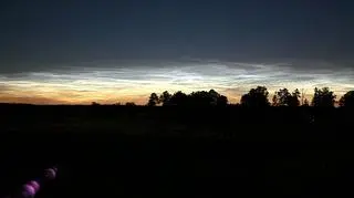 Srebrzyste obłoki w okolicach Łukowa (Lubelskie)