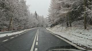 Śnieg w Jakuszycach (Dolnośląskie)