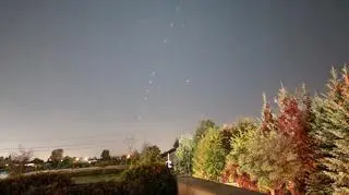 Starlinki nad Warszawą
