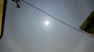 Zjawisko Halo Księżyca koło Krakowa 