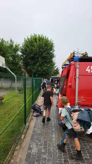 Ewakuacja obozu harcerskiego w gminie Widuchowa