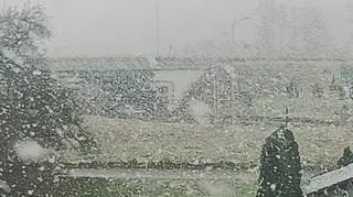 Pierwszy śnieg w Jeleniej Górze