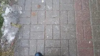 Ślisko w Lęborku 