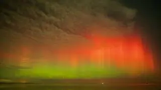 Zorza polarna, Rewa (Pomorskie)