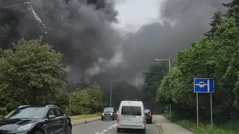 Pożar szkoły w Zielonej Górze
