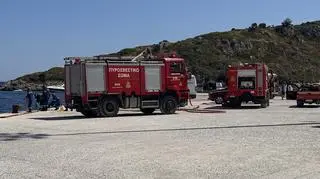 Pożar statku na Zakintos 