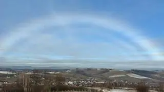 Biała tęcza, Przysietnica, gmina Stary Sącz