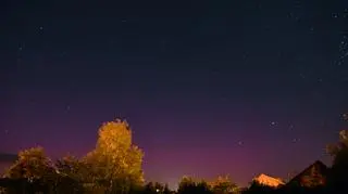 Zorza polarna w Nowogrodzie (Podlaskie) 
