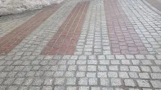 Ślisko w Lęborku 