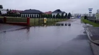 Skutki opadów w Jarocinie (Wielkopolskie)