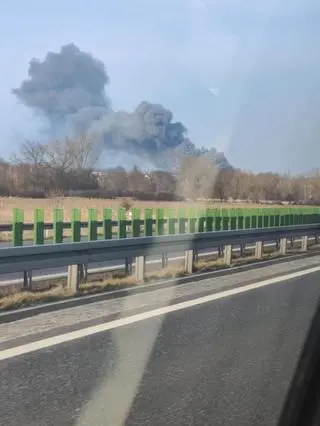 Pożar w Górzykowie (Lubuskie)