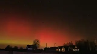 Zorza polarna na Suwalszczyźnie