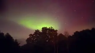 Zorza polarna w Rakowie (Zachodniopomorskie)
