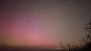 Zorza polarna w Krynicy Morskiej 