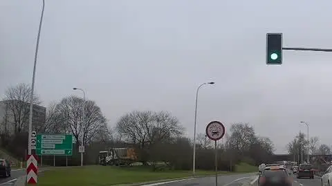 Jechał pod prąd Wisłostradą