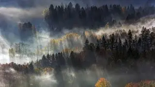 Jesień w Rudawach Janowickich (Dolnośląskie)