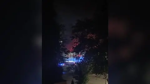 Pożar sklepu meblowego Hajnówka (Podlaskie)