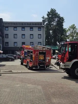 Pożar hotelu w Starachowicach