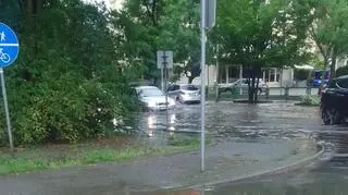 Ostrów Wielkopolski podczas dzisiejszej ulewy