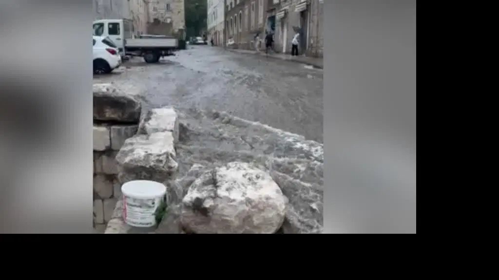 Split po ulewie, Chorwacja